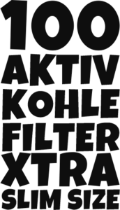 100 Aktivkohlefilter XTRA Slim Size