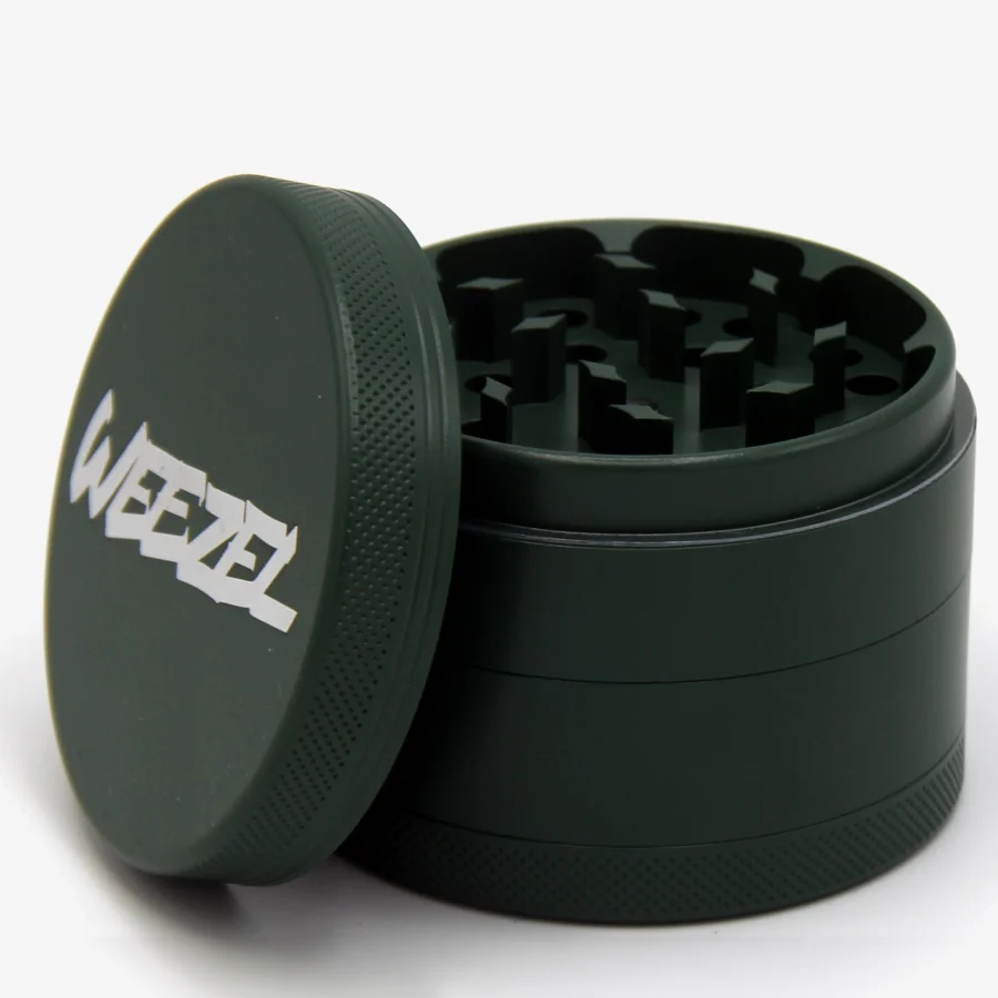 Grüner Keramik Grinder, geöffnet