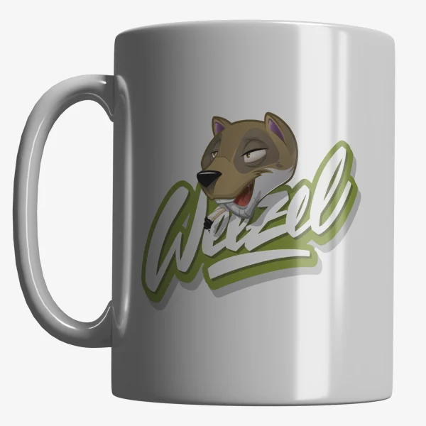 WEEZEL Signature Logo Tasse von links