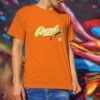 Hombre Logoshirt creative weezel orange Model render front
