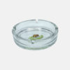 Glas Aschenbecher von weezel mit weezel logokopf gross
