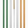 Glas-Strohhalm Set, 3 Farbig, mit Grün