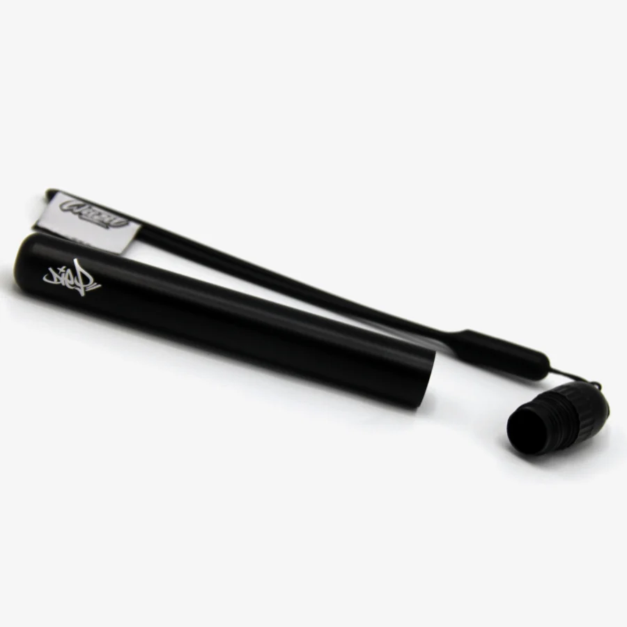 Joint Hülle aus Aluminium, schwarz, Die P Edition, Pro Case schräg, offen