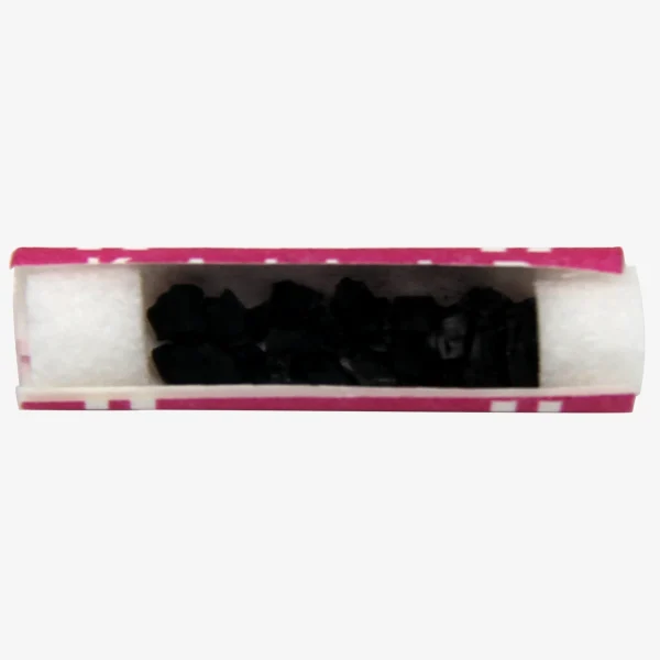 KAILAR x WEEZEL rosa Aktivkohlefilter mit Zellulose für Joints - aufgeschnitten