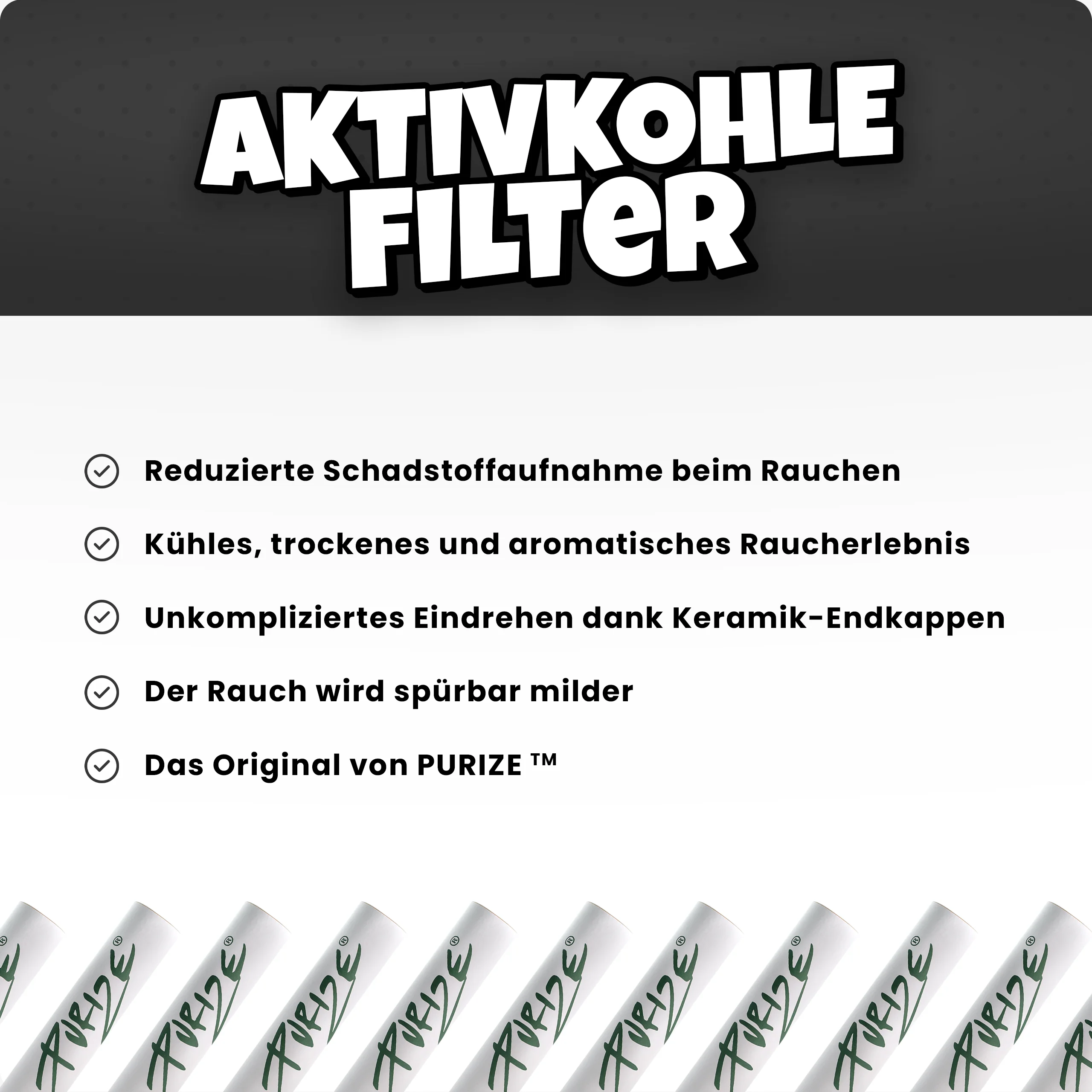 Erfahre mehr über die Vorteile von Aktivkohlefiltern - erhältlich hie