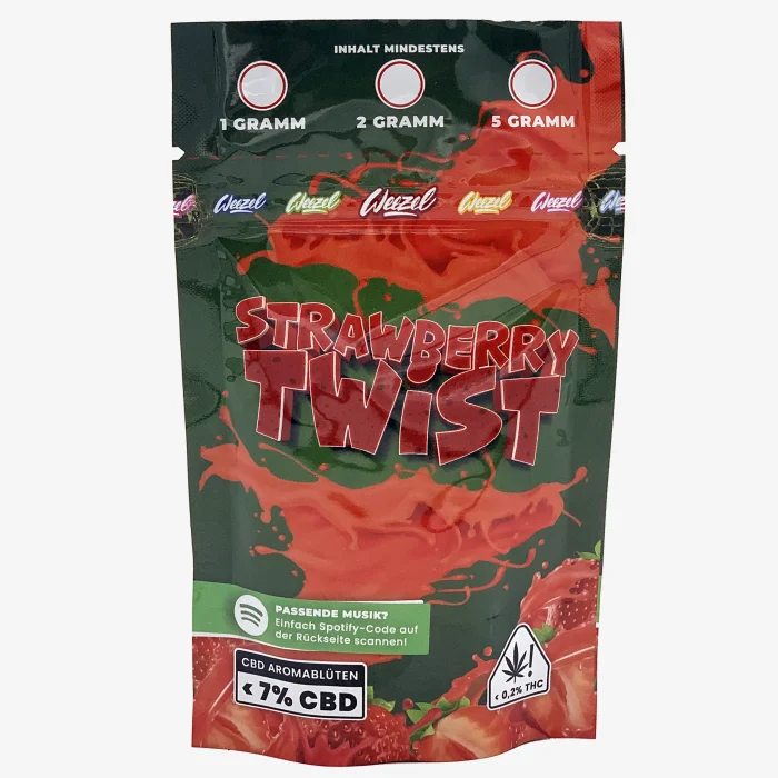 Strawberry Twist Stealth Baggie von vorne