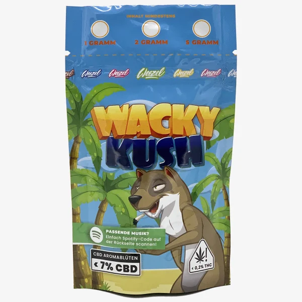 WEEZEL Wacky Kush Stealth Baggie von vorne