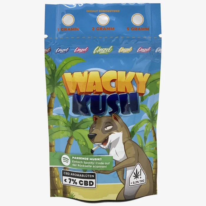 WEEZEL Wacky Kush Stealth Baggie von vorne