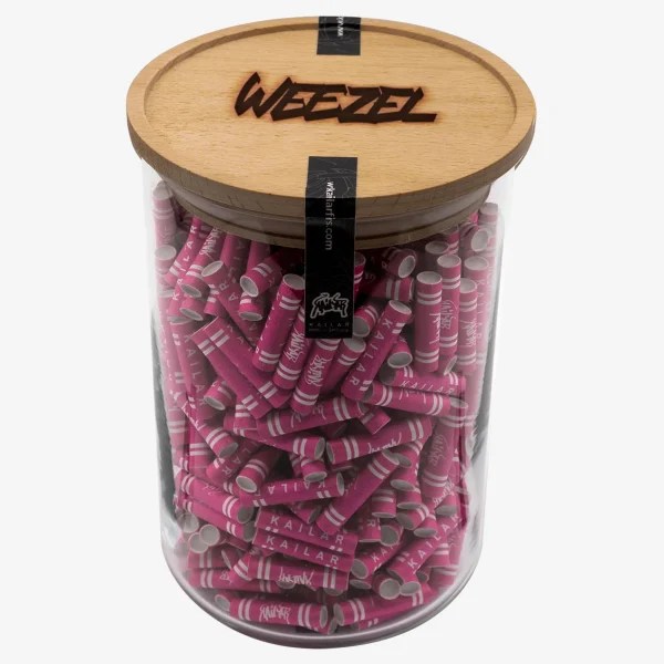WEEZEL x Kailar Aktivkohle-Filter in rosa mit Zellulose Cap